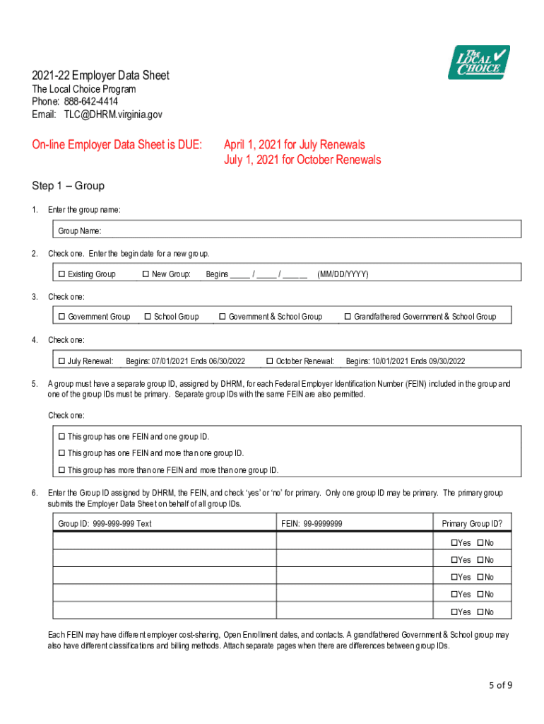  22 Employer Data Sheet 2021-2024