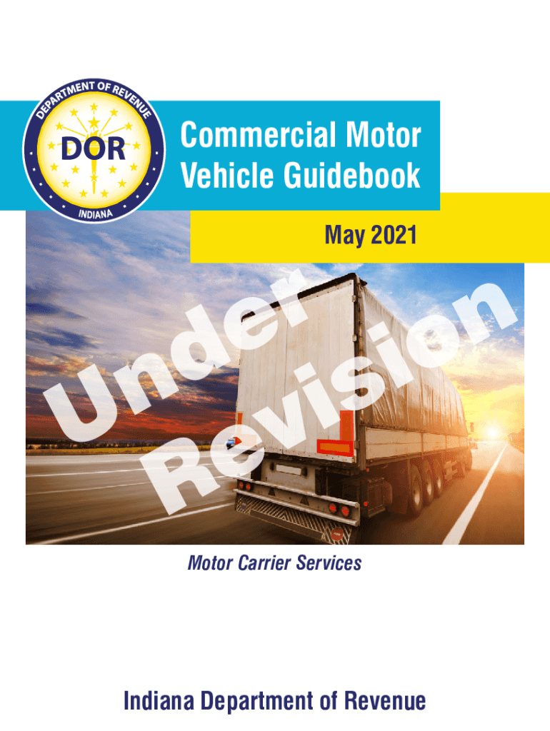 Commercial Motor Vehicle Guidebook  Form