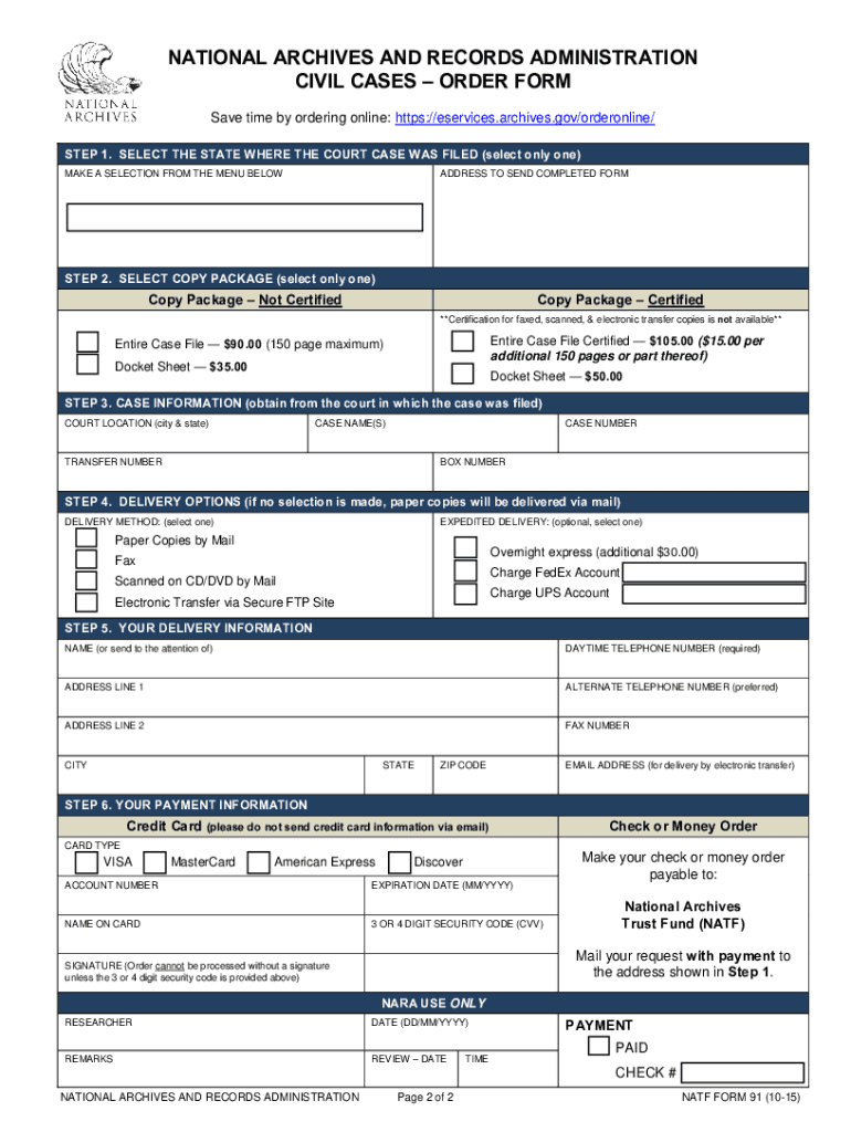 Justia Civil Cases Order Form Official Federal Forms