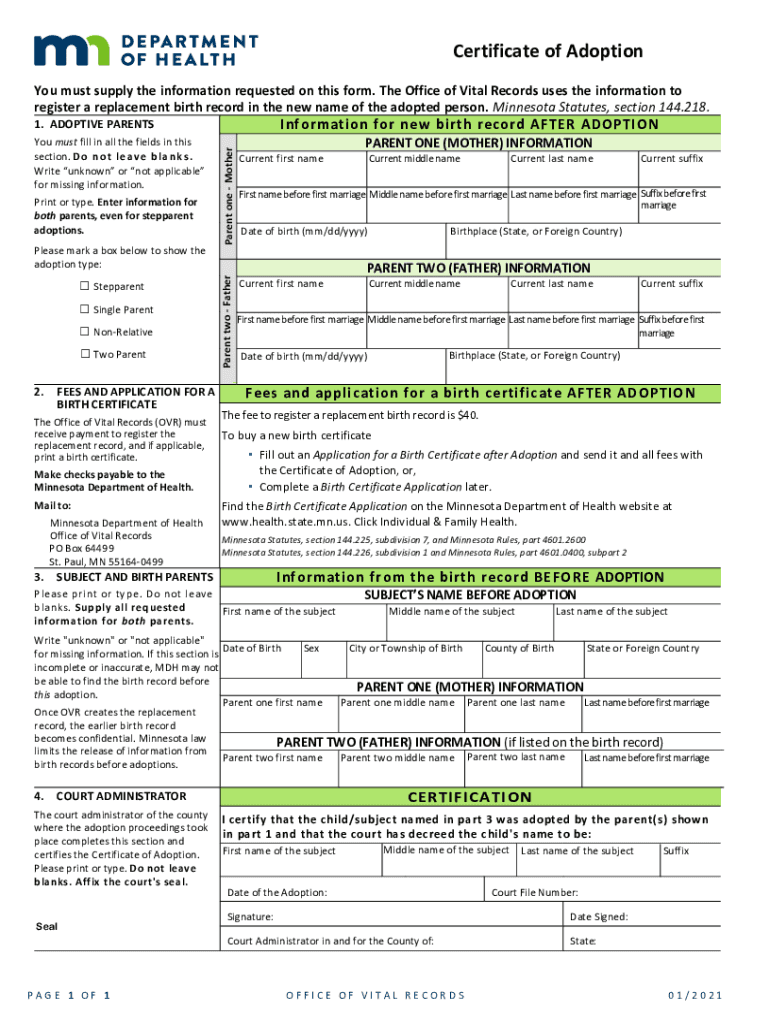  Birth Certificates Minnesota Department of HealthBirth Certificates Minnesota Department of HealthBirth Certificate ApplicationR 2021-2024