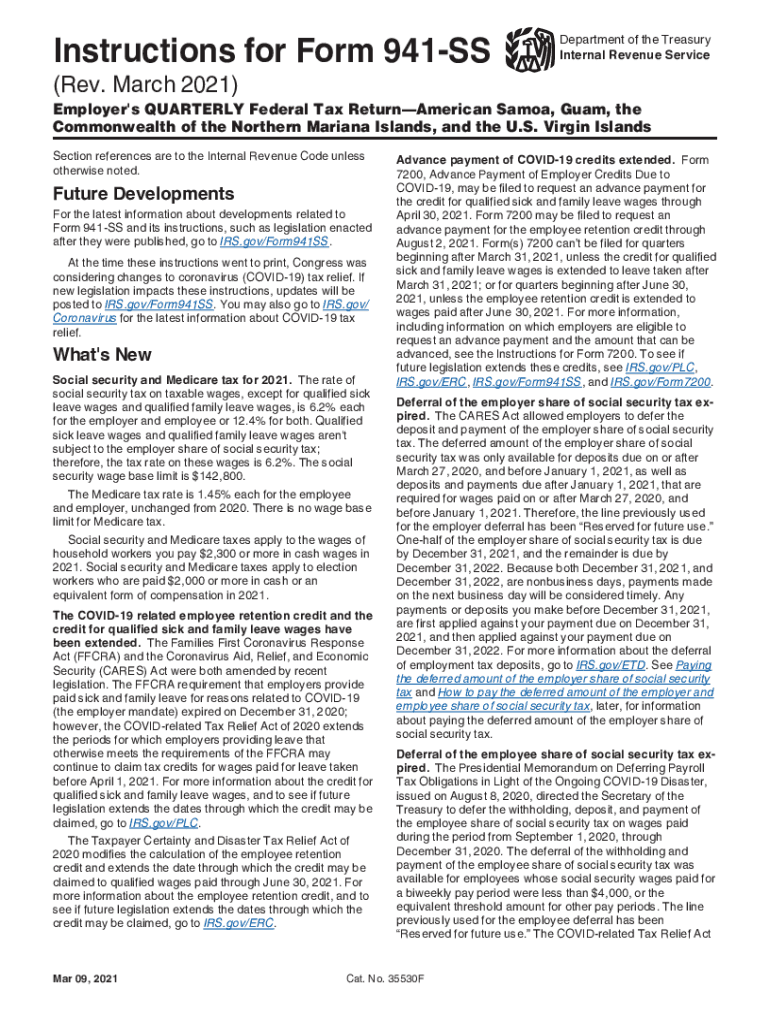  Forms and Instructions PDFAbout Form 941, Employer's Quarterly Federal Tax Return Instructions for Form 941 Rev July Forms and P 2021