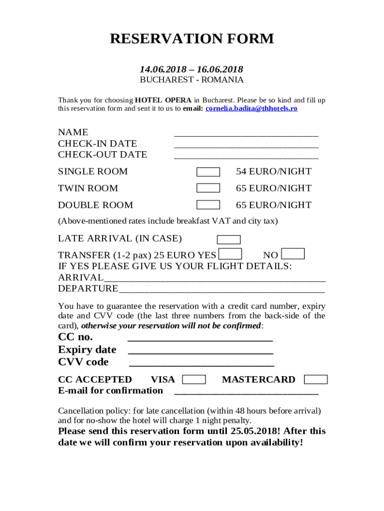 Romania Visa Application Form PDF