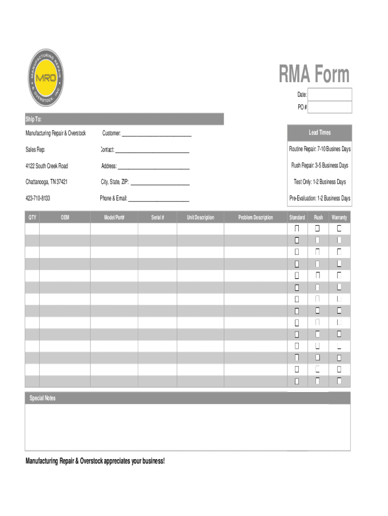 Hikvision Rma Registration  Form