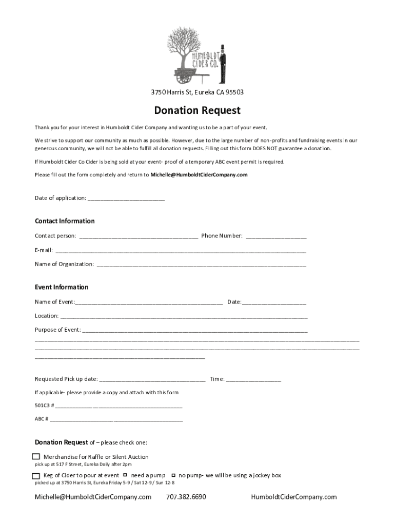 Donation Tax  Form