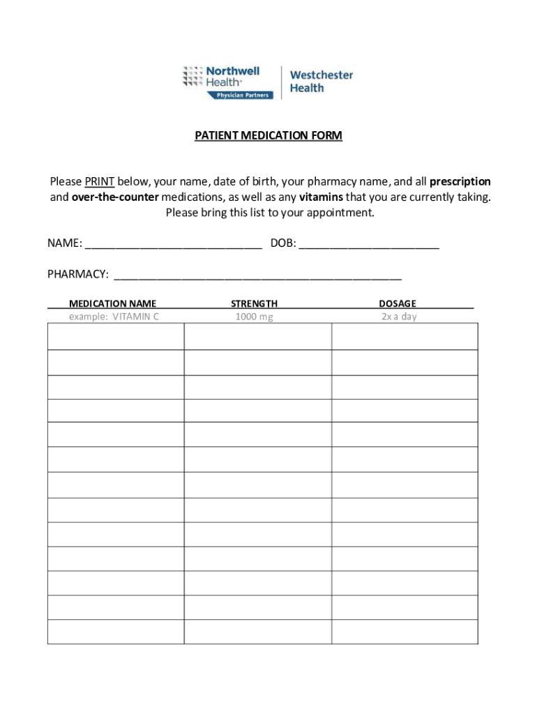 Prescription Template Google Docs  Form