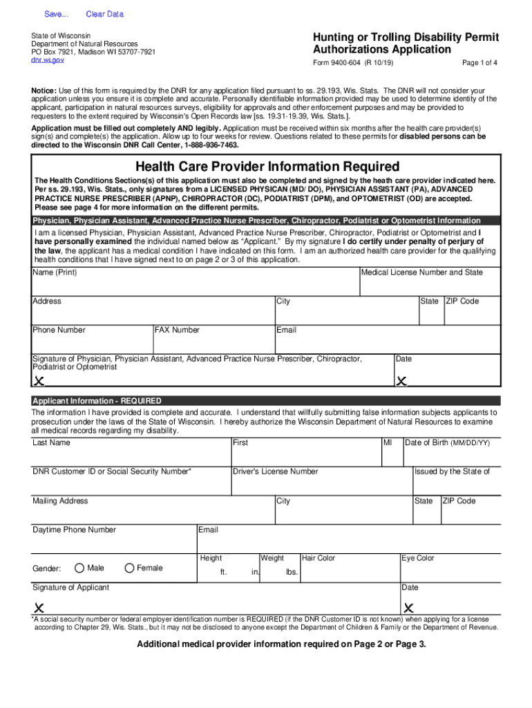 Fill Fillable Wisconsin DNR Form 3400 220 DSA PDF