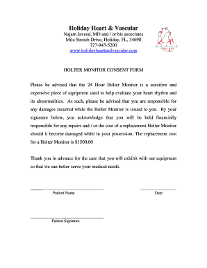 Holter Consent Form
