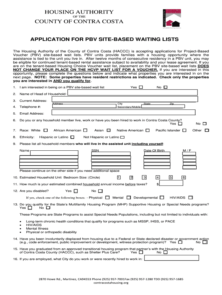 Contracostahousing Org Submit Applicantion  Form
