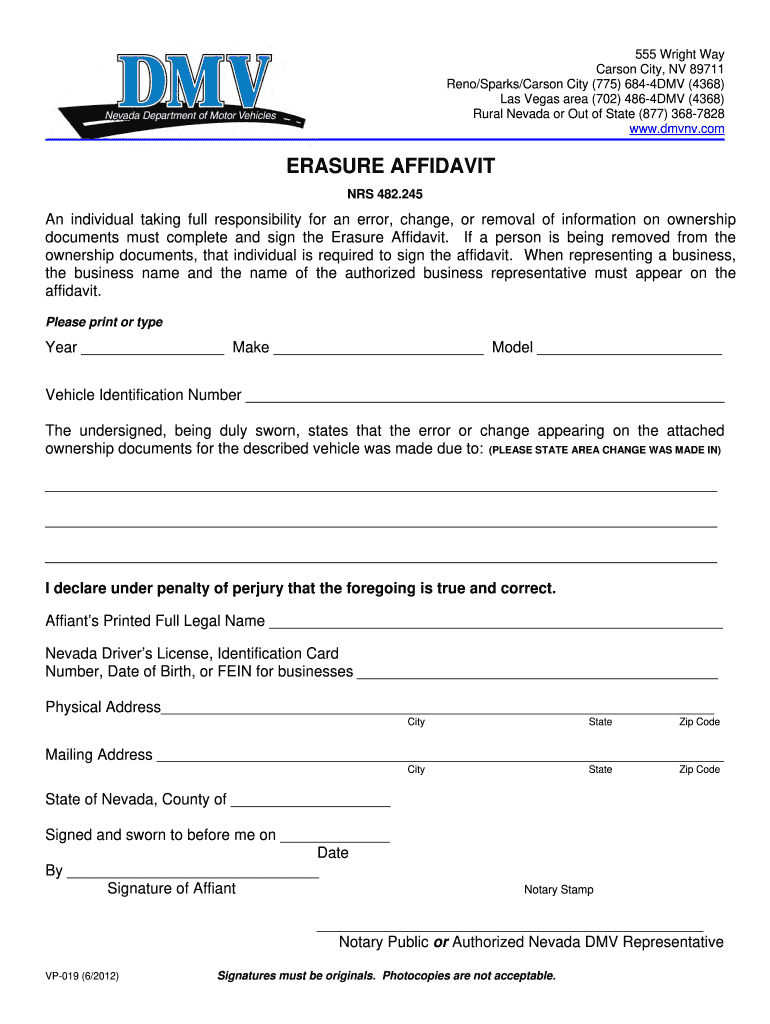  Vp019 Dmv Erasure Mistake Title PDF Repair Manuals 2014