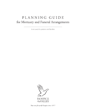 PLANNING GUIDE Hospice of the Valley Hov  Form