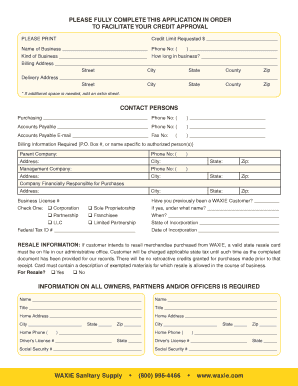 WAXIE Sanitary Supply 800 995 4466 Www Waxie Com  Form