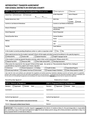 Application Moorpark Unified School District  Form