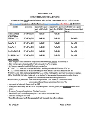 Exam Form