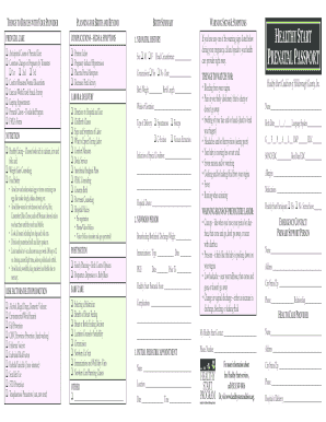 Prenatal Passport  Form