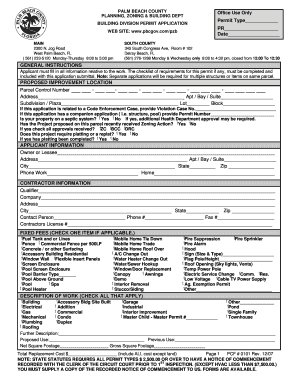 Palm Beach County Building Department  Form