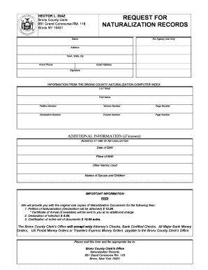 Bronx Naturalization Form Italiangen