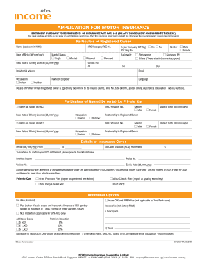 NTUC Motor Proposal Form