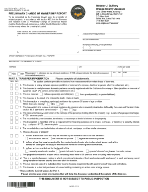 View the Updated PCOR Form PDF Orange County Escrow O C E a