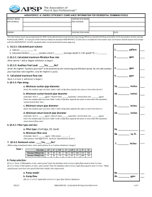 APSP 15 WORKSHEET Rev1xlsx Apsp  Form