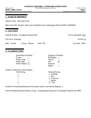  Mud Lake Canal NHL Nomination National Park Service Nps 1986-2024