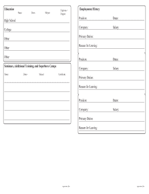 Superhero Application Form