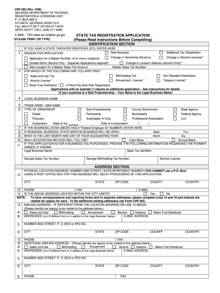  STATE TAX REGISTRATION APPLICATION Acupaysolutions Com 2012