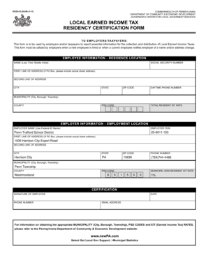 Pa Local Tax Form