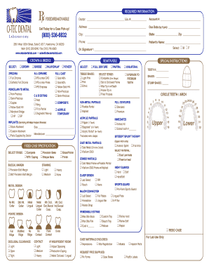 Otec Dental Lab  Form