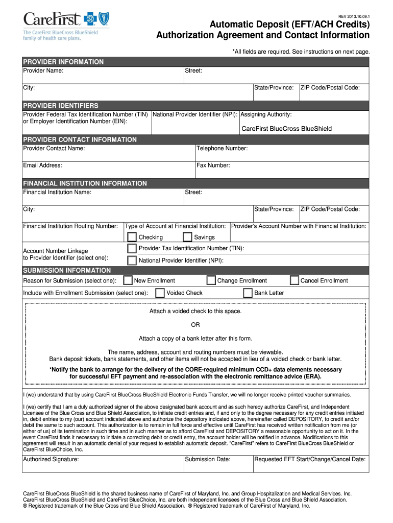  Carefirst Eft Enrollment 2013-2024