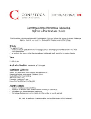 Conestoga College Offer Letter Sample  Form