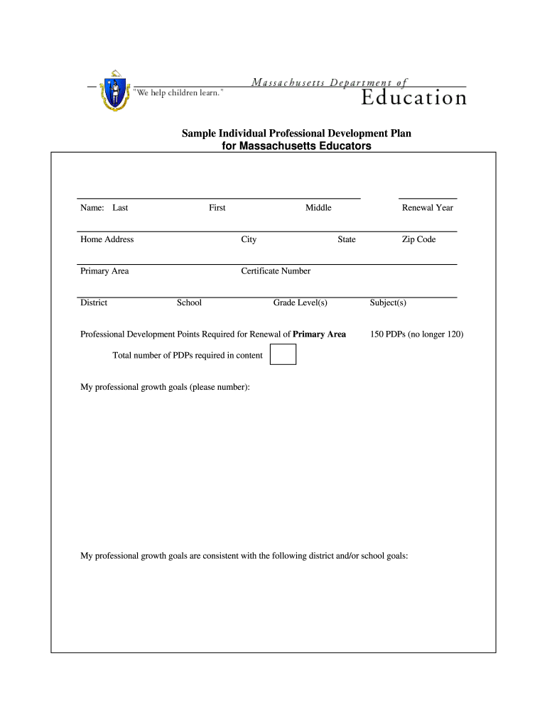 Ipdp  Form