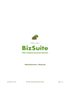 BizSuite PDF Documentation Helpdesk and CRM Module for  Form