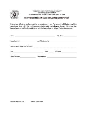 Get and Sign Palm Beach County School District Employee Application 2011 Form