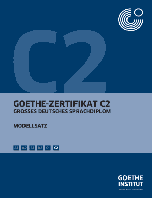 Goethe C2 Wortliste PDF  Form