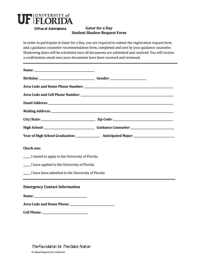 Get and Sign Request for Admissions Form 