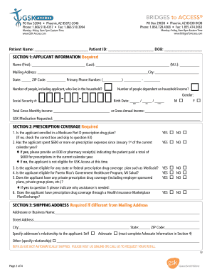Gsk Patient Enrollment Form