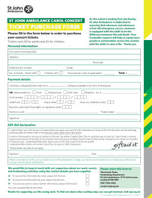 St John Ambulance Certificate Template  Form