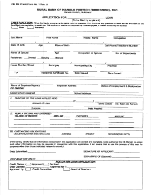 How to Fill Up Rural Bank Form