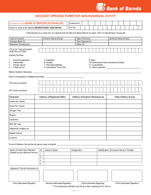 How to Fill Bob Account Opening Form