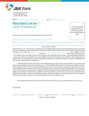 Seller Mandate Letter Sample  Form