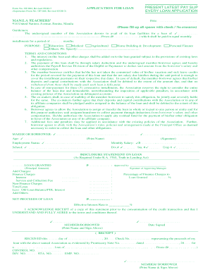 Mtmas Loan Form