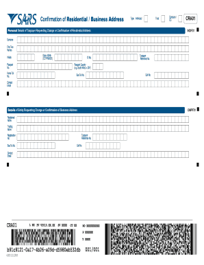 How to Complete Sars Cra01 Form