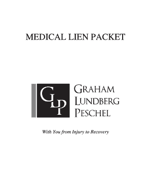 Medical Lien Packet PDF Graham Lundberg Amp Peschel  Form