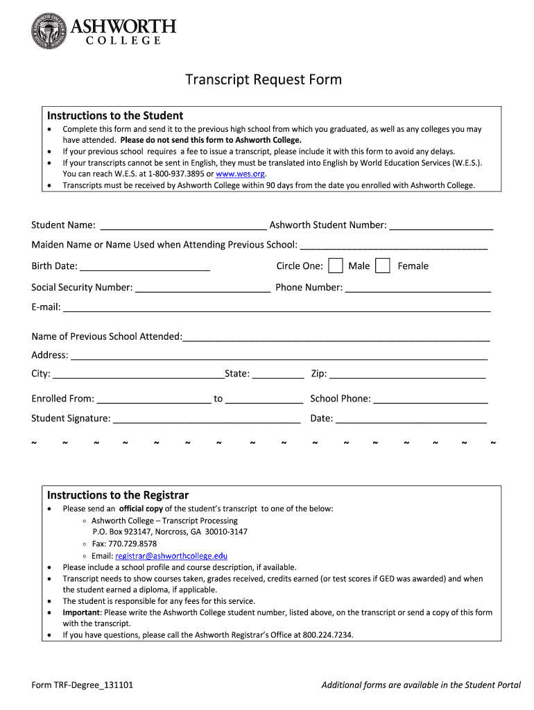  Ashworth Student Portal 2001-2024