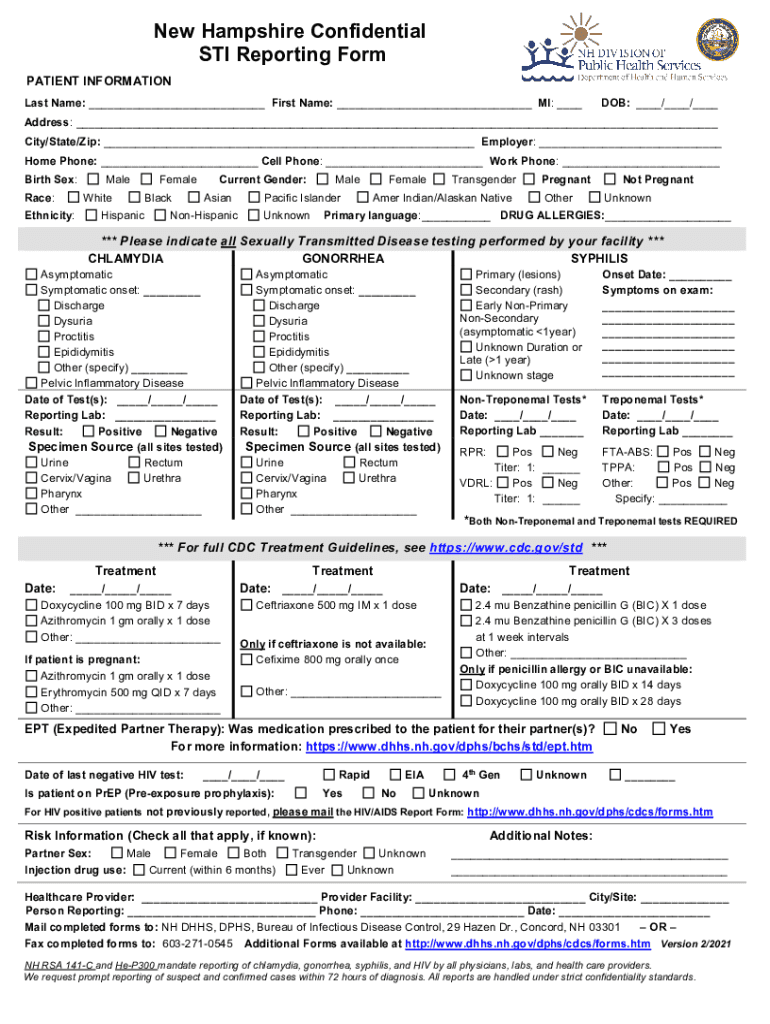 STI Reporting Form 2 FINAL