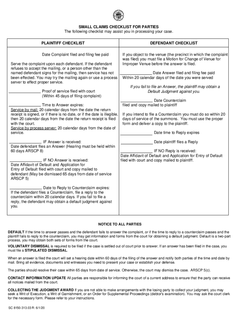  Small Claims Court Maricopa County Justice Courts 2020-2024