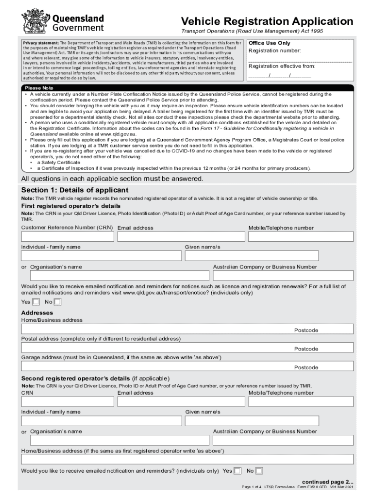 F3518CFD PDF Print Form Reset Form Vehicle Registration