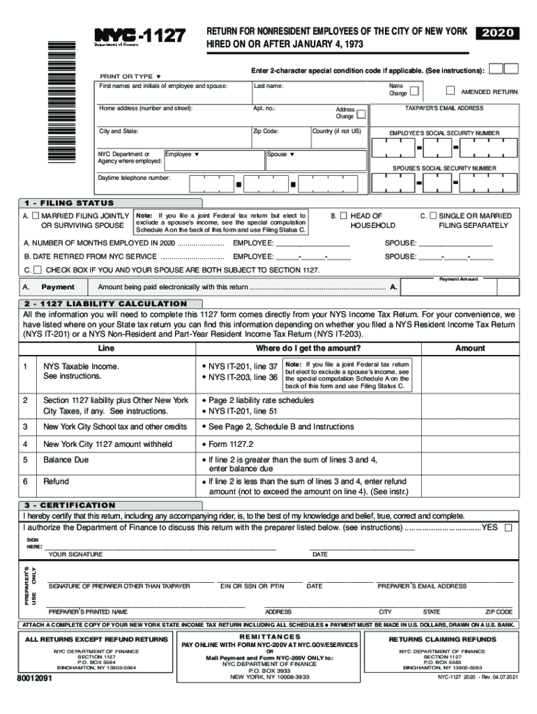  Instructions for Form NYC 2S Welcome to NYC Gov 2020