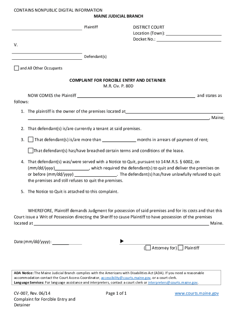 Get and Sign NOW COMES the Plaintiff  Form
