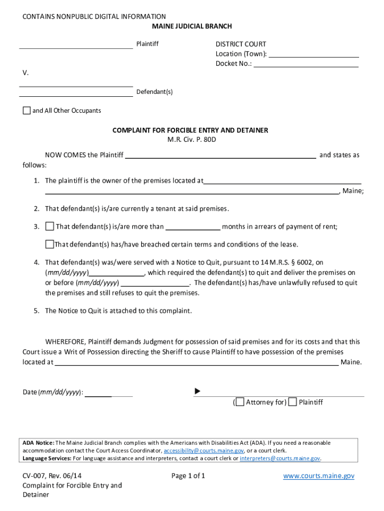 NOW COMES the Plaintiff  Form